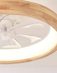 Helvano | Deckenventilator mit LED-Licht und Holzoptik