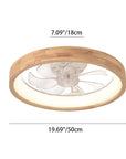 Helvano | Deckenventilator mit LED-Licht und Holzoptik