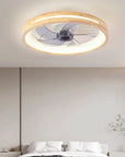 Helvano | Deckenventilator mit LED-Licht und Holzoptik