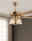 Helvano | Deckenventilator mit Licht im Landhausstil, 5-flammig