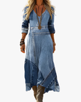 Helvano | Langarm-Kleid für Damen in Blau