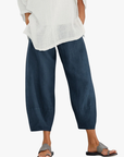 Helvano | Cropped Baumwollhose für Damen