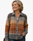 Helvano | Kariertes Cardigan für Damen
