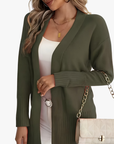 Helvano | Lange Strickjacke für Damen