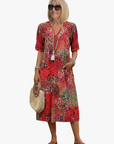 Helvano | Midikleid mit Print für Damen