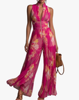 Helvano | Blumen-Jumpsuit mit weitem Bein für Damen