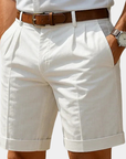 Helvano | Plissierte Sommershorts für Herren
