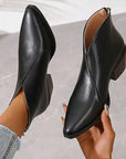 Helvano | Damen Leder-Stiefeletten mit Plateauabsatz