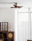 Helvano | Deckenventilator mit Licht und Holzflügeln