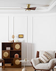 Helvano | Deckenventilator mit Licht und Holzflügeln