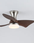 Helvano | Deckenventilator mit Licht und Holzflügeln