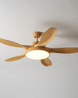 Helvano | Deckenventilator mit Licht in Holzoptik