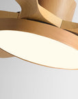 Helvano | Deckenventilator mit Licht in Holzoptik