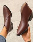 Helvano | Damen Leder-Stiefeletten mit Plateauabsatz