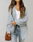 Helvano | Lockere offene Strickjacke für Damen