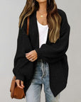 Helvano | Lockere offene Strickjacke für Damen