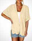 Helvano | Lässige offene Strickjacke für Damen