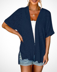 Helvano | Lässige offene Strickjacke für Damen