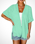 Helvano | Lässige offene Strickjacke für Damen