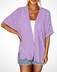 Helvano | Lässige offene Strickjacke für Damen