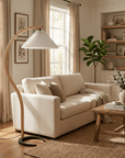 Helvano | Stehlampe aus Buchenholz im Scandi-Stil