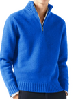 Helvano | Rollkragenpullover aus Wolle mit Zip für Herren