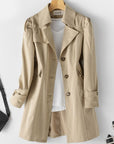 Helvano | Langer Trenchcoat für Damen