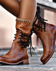 Helvano | Retro Fleece-Stiefel für Damen