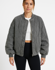 Helvano | Gesteppte Oversized Bomberjacke für Damen