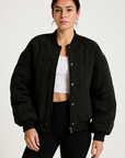 Helvano | Gesteppte Oversized Bomberjacke für Damen