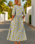 Helvano | Midikleid mit Blumenmuster für Damen