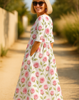 Helvano | Midikleid mit Blumenmuster für Damen