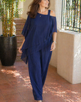 Helvano | Zweiteiliges Chiffon-Set für Damen