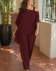 Helvano | Zweiteiliges Chiffon-Set für Damen