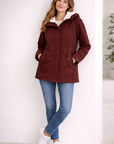 Helvano | Lange Winterjacke mit Kapuze und Futter für Damen
