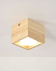Helvano | Holz-Deckenleuchte für Wohnzimmer