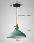 Helvano | Farbige Dome-Pendelleuchte aus Metall