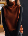 Helvano | Ärmellose Rollkragen-Strickweste für Damen