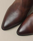 Helvano | Damenstiefelette aus Leder mit Blockabsatz