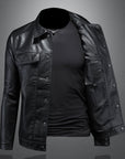 Helvano | Bikerjacke für Herren in Braun