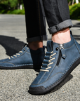 Helvano | Nubuk-Sneaker mit Reissverschluss für Herren