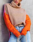 Helvano | Farbblock-Strickpullover für Damen