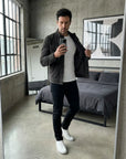 Helvano | Herrenjacke in Wildleder-Optik mit Taschen