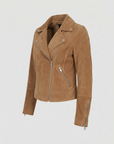 Helvano | Wildleder-Bikerjacke für Damen