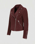 Helvano | Wildleder-Bikerjacke für Damen