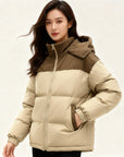 Helvano | Gefütterte Pufferjacke mit Kapuze für Damen