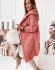 Helvano | Strickjacke mit Kapuze und Knopfleiste für Damen