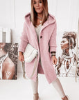 Helvano | Strickjacke mit Kapuze und Knopfleiste für Damen