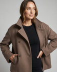 Helvano | Cropped Jacke mit Stehkragen für Damen