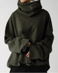 Helvano | Damen Rollkragen-Sweatshirt mit Taschen
